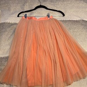 Needle & Thread Pink Tulle A-Line Skirt